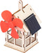 Windmill Wooden House Experiment Toy, Solar Powered DIY Kids Science Educational Experiment Toy