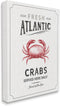 Stupell Industries Fresh Atlantic Crabs Vintage Nautical Food Advertisement