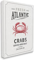 Stupell Industries Fresh Atlantic Crabs Vintage Nautical Food Advertisement