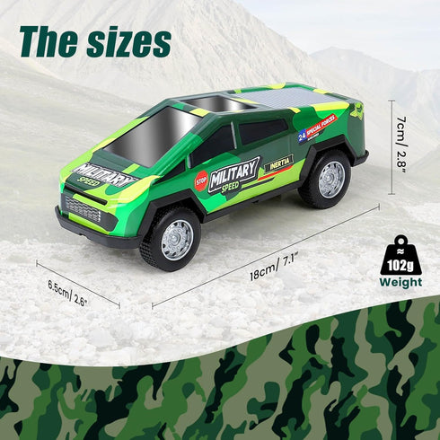 7.1 Inch Set 1/32 3 Pack, 3 4 5 6 7 8 9 Monster Truck Kid Toys ,Push and Go Friction Power Pull Back Wind up Race