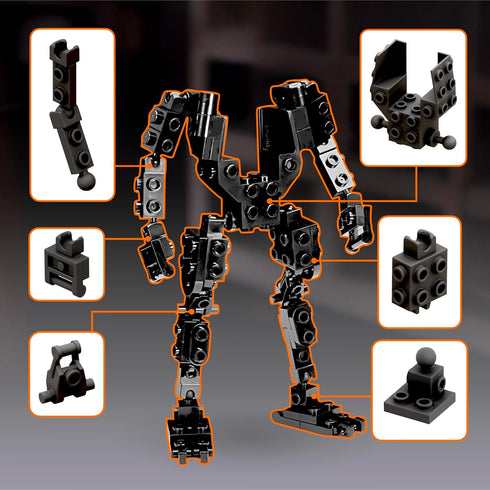 5025 14+ MyBuild Mecha Frame Exo Frame for Custom Robots | Highly Poseable Build & Mod Platform | Ages