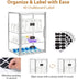 LOESLY Countertop 3-Tier 2 Countertop Baby Bottle Storage Organizer for Cabinet, Adjustable Clear Acrylic Bottle