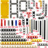 DSPITWOD Technical Parts Beams Axles Connectors Bricks Sets, 420 Pieces for Technic Car STEM Building Toys