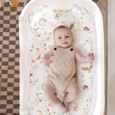 3 Pack, GRSSDER Stretchy Ultra Soft Fitted Bassinet Sheets Universal Fit for Baby Cradle Moses Basket Oval Rectangle