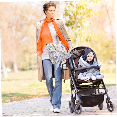 Ergonomic Diaper Travel Bag for Moms with Wide Opening
