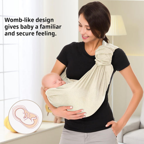 Summer Swimming CUBY Water Baby Sling Carrier Lightweight Breathable Mesh Baby Wrap Carrier Adjustable Ring Sling
