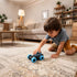 360 3 Friction Powered Flip Stunt Car, Push and Go Toy Car with Upright Spin, Dual-Sided Rotating Off-Road Vehicle, No
