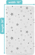 TL Care Printed 100% Cotton Knit Fitted Cradle/Bassinet Sheet 18" x 36" - Compatible with Mika Micky Bassinet, Soft