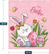 YeeJu Easter Baby Throw Blanket 30x40 Small Pink Easter Rabbit Bunny Egg Blanket for Toddler Swaddle Pet Crib Soft Fuzzy Plush Fleece Blankets and Throws Cute Spring Floral Blanket by YeeJu