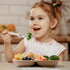 6 Pieces Toddler Utensils Set, Children Silverware with Silicone Handle, Safe Spoons and Forks, Dishwasher Safe