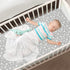 2 Pack, 52" 28" 8", Crib Mattress Protector Waterproof Quilted Crib Mattress Pad Cover x Extra Soft Breathable Toddler