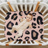 SUABO Leopard Print Cheetah Pink Crib Sheets Stretchy Portable Sheets for Baby Toddler Breathable Soft Crib Mattress