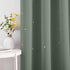 Grommet 52" 63" 1 NICETOWN Sage Green Nursery Blackout Curtains with Star Hollow Out for Girls Bedroom, Kids Cutout