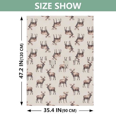 Mazeann Retro Vintage Deer Moose Elk Car Seat Cover Baby Breathable Soft Infant Carseat Covers Canopies Babies Carrier