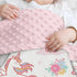 SANDJEST Unicorn Baby Blanket, 30 x 40, Kids Throw Minky Blanket with Double Layer Dotted Backing, Birthday Gift