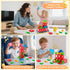 LeagoEra Set 32 3-12 Magnetic Tiles Magnetic Blocks Building Toy: Portable Mini Magnetic Tiles Travel Pieces Montessori