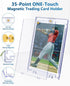 50ct 35pt Magnetic Card Holders: One Touch Card Holder for Trading Cards, U-V Protection Hard Cards Sleeves Case