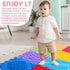 8 Pcs Rainbow Sensory Mat Massage Game Mats for Kids - Orthopedic Puzzle Tiles for Autistic Children