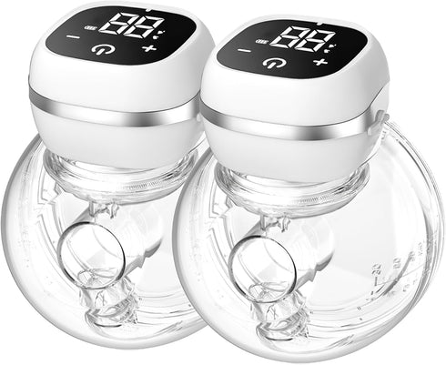 KISSBOBO MOM Wearable Breast Pump (ABP-1306),3 Modes 9 Levels with LED Dispaly, Low Noise