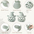 Baby Teething Toy Silicone Teether for Infants, Pear-Shaped Design with Easy-Grip Hole and Nipple-Shaped Ends for Gum