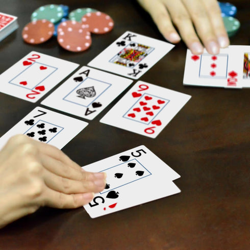 Metsyth 2 Pack,Poker Set,Jumbo Playing Cards,Deck of Cards,Playing Card Cards Large Print Playing Cards for Adults