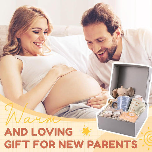 IUUIVV New Mom Gifts for Women, Pregnancy Gifts for Expecting Mom, New Parents Gift Basket for Couples, Best Gender
