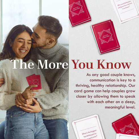 Honest Conversation Starter Couple Games - 100 Deep & Romantic Questions Card Games for Couples Date Night Gifts