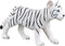 MOJO White Tiger Cub Standing Toy Figure