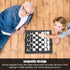 Magnetic Chess Kids,Mini Travel Chess Sets,Portable Plastic Folding Chessboard for Party Family Activities Chess Set Magnet Chess Chess