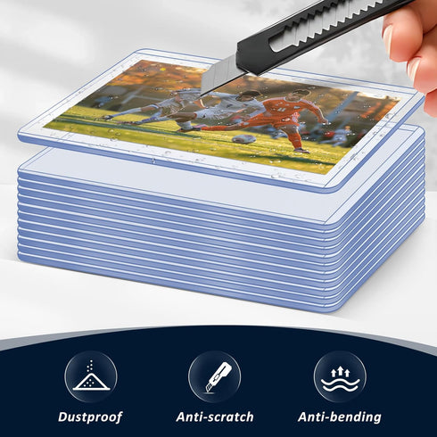 Maileto 15 Pack 3"x4" Top Loads for Cards Hard Plastic Card Sleeves Baseball Card Protectors Hard Plastic Sports Card