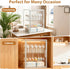 LOESLY Countertop 3-Tier 2 Countertop Baby Bottle Storage Organizer for Cabinet, Adjustable Clear Acrylic Bottle