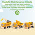 Set Set PlanToys Highway Maintenance Wooden Montessori Vehicle and Imaginative Play | Creativity, Language and Social