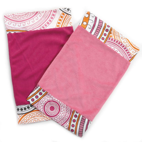 One Grace Place Sophia Lolita Burp Cloth, White, Pink, Berry, Orange, Black