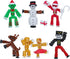 Zing StikBot Christmas Crew Pack 7 Festive Themed Poseable Action Figures with