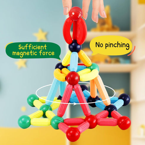 STEMTiles 3 Set Magnetic Building Blocks Montessori Magnet Toys for Toddlers Kids, Preschool Learning STEM Sensory Toys