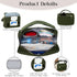 Pack printe Small Diaper Bag with Portable Changing Pad, Crossbody Diaper with Wipes Pocket, Women Waist Bag for Travel