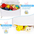 2 Saddle Shape Bath Toy Organizer, Compartments Wide Opening Mesh Bath Tub Toy Storage for Easy Access to Toys, Side