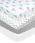 American Baby Company 4 Pack Fitted Crib Sheets 28" x 52", Soft