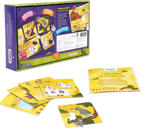 Mother and Baby Animal Match Puzzle - Happy Farm Family Puzzles for Kids Ages 2-4 - Animal Puzzles for Toddlers