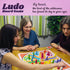 20 Inches Ludo Board Game for 2-6 Players, Ludo & Parcheesi, Family Gathering & Party Night (Instruction Included)