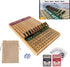 Horse Race Board Game with 11 Luxury Metal Horses, 4 Dice, 2