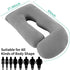 Wodsfay -65 Inch 65inch) U-Shaped Pregnancy Pillow for Sleeping, Full Body Support for Back, HIPS & Belly Maternity