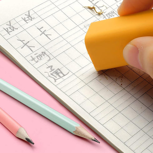 12 Pack Food Erasers, Cute Sushi Desserts, Fun Desk Pet Erasers for Kids, Bulk Long Pencil Erasers, School Supplies