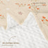 30x40 inches, Floral Baby Blankets for Girls, Soft Nursery Minky Blankets with Muslin and Dotted Fleece Back Receiving