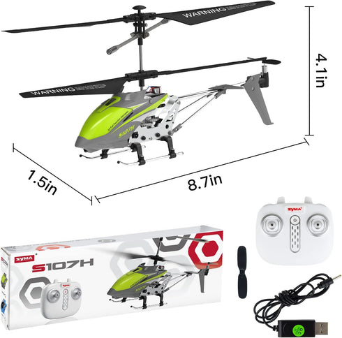 Cheerwing Remote Control Helicopter, SYMA S107H Mini Helicopter with Altitude Hold for Kids and Adults