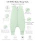 95% 5% 1.0 2Way 18-36M TADO MUSLIN Baby/Toddler Sleep Sack with Legs, Rayon from Bamboo + Spandex, TOG, Zipper Sleeping