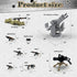 ZHX Sets 550pcs, WW2 Pack Military Base Building Block - War Defence Base with Guard Tower, Prison and Air Defence Gun