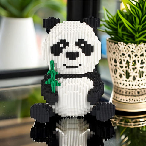 Larcele Panda Micro Building Blocks Animal Mini Building Toy Bricks - 3689 Pieces KLJM-02 Model 2840