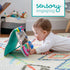 Tummy Infantino Busy Board Mirror & Sensory Discovery Toy Boat for Fine Motor Skill Development with Gears, Beads, High