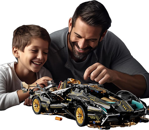 Sets 1:14 8-12 12-16,14 14+ Chodia Sport Racing Car Building Block for Adults, Race Supercar Toys Kits with LED